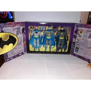 VINTAGE 96’ The History of Batman Collection 3 Figure Set 1940s-70s-90’s NEW